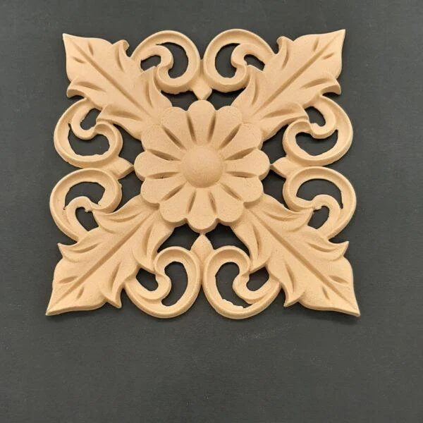 Ξυλόγλυπτο Διακοσμητικό Πλακάκι  18εκ.Χ18εκ.