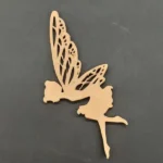 Ξυλόγλυπτο Διακοσμητικό Νεράιδα 13εκ.Χ22εκ.