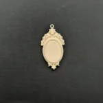 Ξυλόγλυπτο Διακοσμητικό για Κόσμημα 2,2εκ. Χ 4,5εκ.