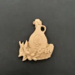 Ξυλόγλυπτο Διακοσμητικό Λάδι Κρήτη  6εκ.Χ7εκ.