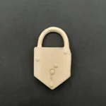 Ξυλόγλυπτο Διακοσμητικό  Λουκέτο 4,2εκ. Χ 7,5εκ.