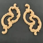 Ξυλόγλυπτο Διακοσμητικό σετ 2 Τεμαχίων 21εκ. Χ 9εκ.