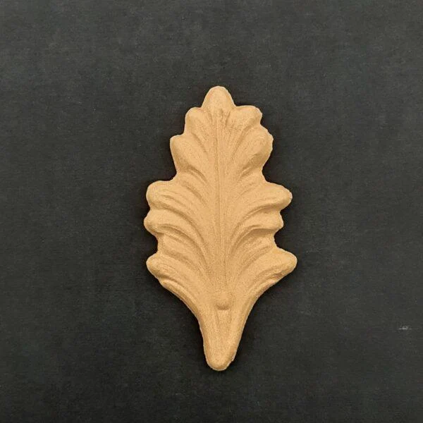 Ξυλόγλυπτο Διακοσμητικό Φύλλο 5εκ. Χ 9,2εκ.