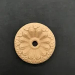 Ξυλόγλυπτο Διακοσμητικό Ροζέτα  Διάμετρος 3εκ.