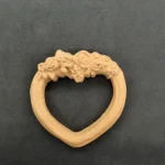 Ξυλόγλυπτο Διακοσμητικό  Κορνίζα Καρδιά 6,5εκ. Χ 6,3εκ.