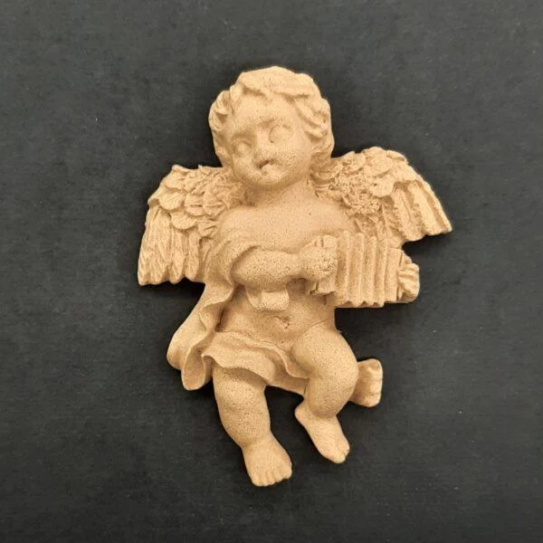 Ξυλόγλυπτο Διακοσμητικό Άγγελος 5,5εκ.Χ 7εκ.