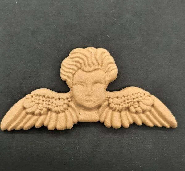 Ξυλόγλυπτος Διακοσμητικός Άγγελος 9,2εκ. Χ 4εκ.