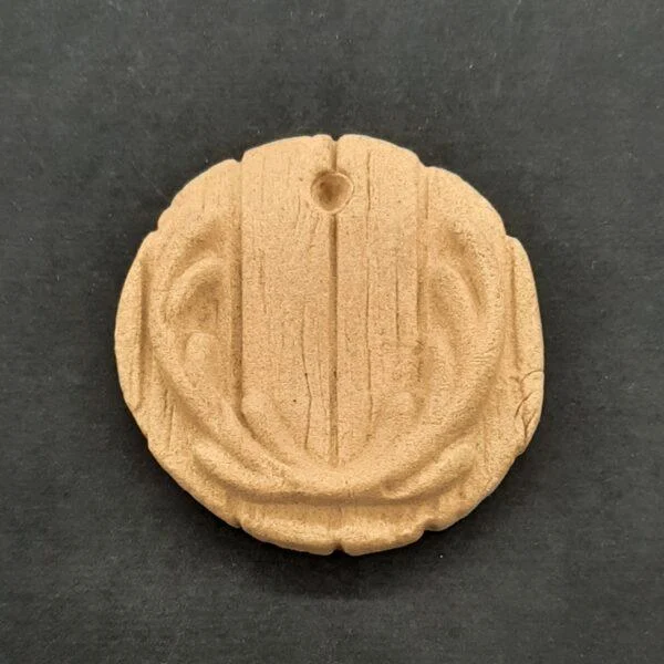 Ξυλόγλυπτο Διακοσμητικό Κέρατα Ροζέτα 5εκ. Χ 5εκ.