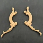 Ξυλόγλυπτο Διακοσμητικό Σετ 2 Τεμαχίων Αρ.+Δεξ. 2εκ. Χ11εκ.