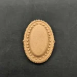 Ξυλόγλυπτο Διακοσμητικό Οβάλ 4,5εκ. Χ 3εκ.