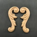 Ξυλόγλυπτο Διακοσμητικό σετ 2 Τεμαχίων 9,6εκ. Χ 3,8εκ.