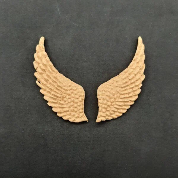 Ξυλόγλυπτο Διακοσμητικό Φτερά 6,3εκ. Χ 2,5εκ.