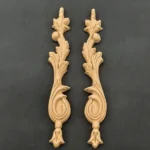 Ξυλόγλυπτο Διακοσμητικό σετ 2 Τεμαχίων 3,5εκ. Χ23,5εκ.