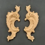 Ξυλόγλυπτο Διακοσμητικό σετ 2 Τεμαχίων 23,9εκ. Χ 9εκ.