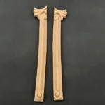 Ξυλόγλυπτο Διακοσμητικό σετ 2 Τεμαχίων 27εκ. Χ 4εκ.