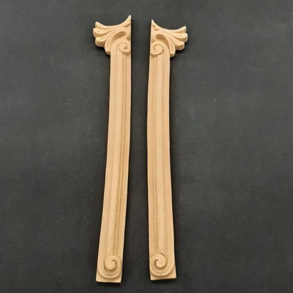 Ξυλόγλυπτο Διακοσμητικό σετ 2 Τεμαχίων 27εκ. Χ 4εκ.