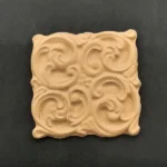 Ξυλόγλυπτο Διακοσμητικό  Πλακάκι 7,5εκ. Χ 7,5εκ.