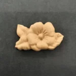 Ξυλόγλυπτο Διακοσμητικό Λουλούδι 4εκ. Χ 2εκ.