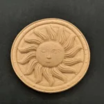 Ξυλόγλυπτο Διακοσμητικό Ήλιος Ροζέτα Διάμετρος 8εκ.
