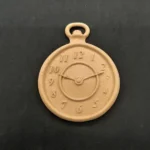 Ξυλόγλυπτο Διακοσμητικό Ρολόι 8,5εκ. Χ 8εκ.