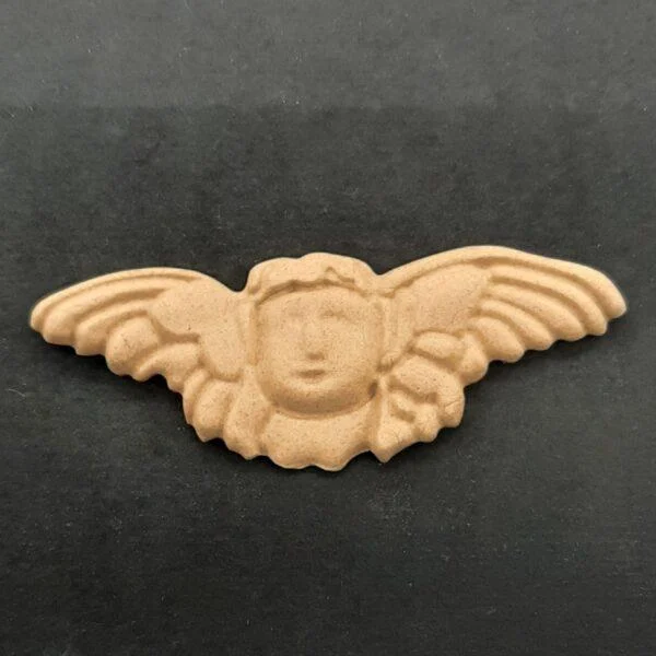 Ξυλόγλυπτο Διακοσμητικό Μικρός Άγγελος 6,5εκ. Χ 2,5εκ.