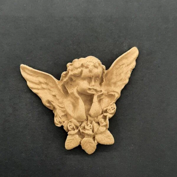 Ξυλόγλυπτο Διακοσμητικό Μικρός Άγγελος 6εκ. Χ 5εκ.