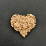 Ξυλόγλυπτο Διακοσμητικό Καρδιά 4,3εκ. Χ 3,3εκ.