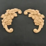 Ξυλόγλυπτο Διακοσμητικό σετ 2 Τεμαχίων 14,5εκ. Χ 7εκ.