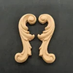 Ξυλόγλυπτο Διακοσμητικό σετ 2 Τεμαχίων 8εκ. Χ 2εκ.