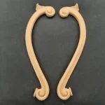 Ξυλόγλυπτο Διακοσμητικό σετ 2 Τεμαχίων 29,5εκ. Χ 7εκ.