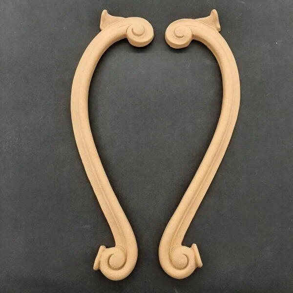 Ξυλόγλυπτο Διακοσμητικό σετ 2 Τεμαχίων 29,5εκ. Χ 7εκ.