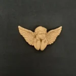 Ξυλόγλυπτος Διακοσμητικός Μικρός Άγγελος 4εκ.Χ7εκ.