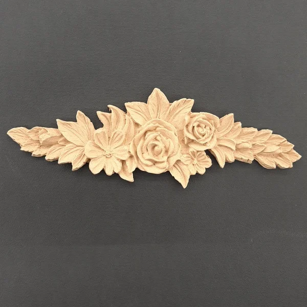 Ξυλόγλυπτο Διακοσμητικό Γιρλάντα Λουλούδι 17εκ.Χ5εκ.