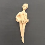 Ξυλόγλυπτη Διακοσμητική Μπαλαρίνα 12εκ.Χ4εκ.