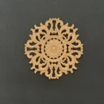 Ξυλόγλυπτο Διακοσμητικό Ροζέτα 14,5εκ.Χ14,5εκ.