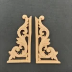 Ξυλογλυπτο Διακοσμητικό Σετ 2 Τεμαχίων 12,5εκ.Χ6,5εκ.