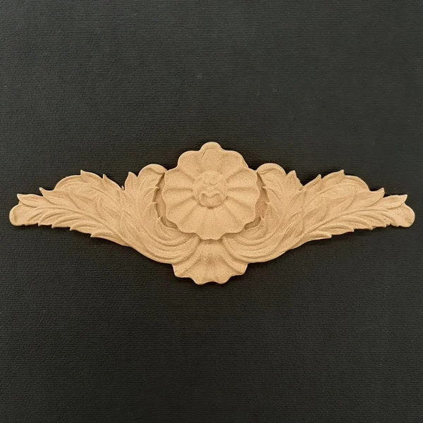 Ξυλόγλυπτο Διακοσμητικό Κέντρου Λουλούδι 15,2εκ.Χ5,5εκ.