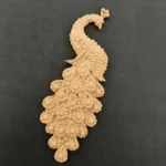 Ξυλόγλυπτο Διακοσμητικό Παγώνι 12εκ. Χ 4,1εκ.