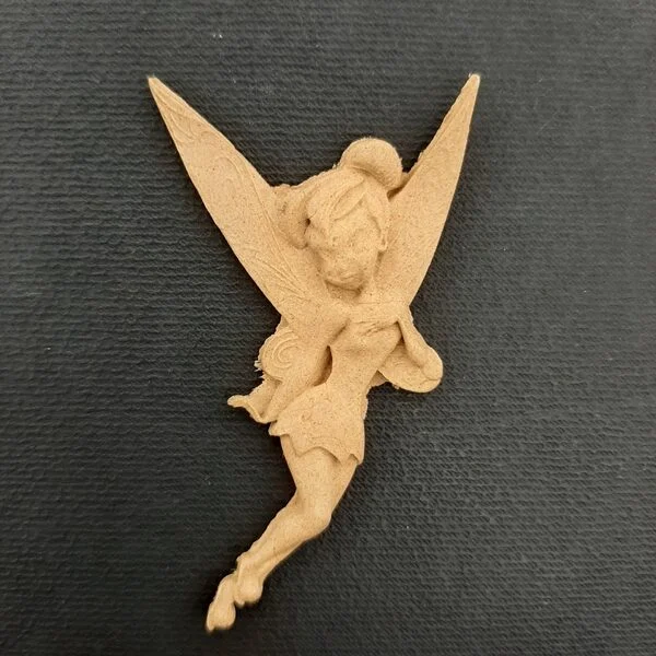 Ξυλόγλυπτο Διακοσμητικό Νεράιδα 6εκ.Χ3,9εκ.