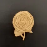 Ξυλόγλυπτο Διακοσμητικό Τριαντάφυλλο 6,3εκ.Χ4,5εκ.
