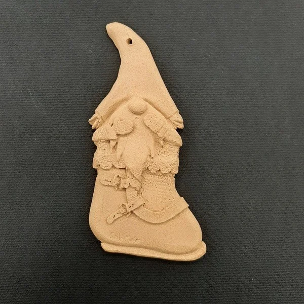 Ξυλόγλυπτος Διακοσμητικός Νάνος 11,5εκ.Χ6,5εκ.