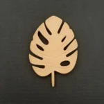 Ξυλόγλυπτο Διακοσμητικό Φύλλο 7εκ.Χ5εκ.