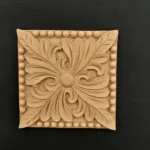 Ξυλόγλυπτο Διακοσμητικό Πλακάκι 11,5εκ.Χ11,5εκ.