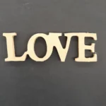 Ξυλόγλυπτο Διακοσμητικό LOVE 13εκ.Χ4εκ.