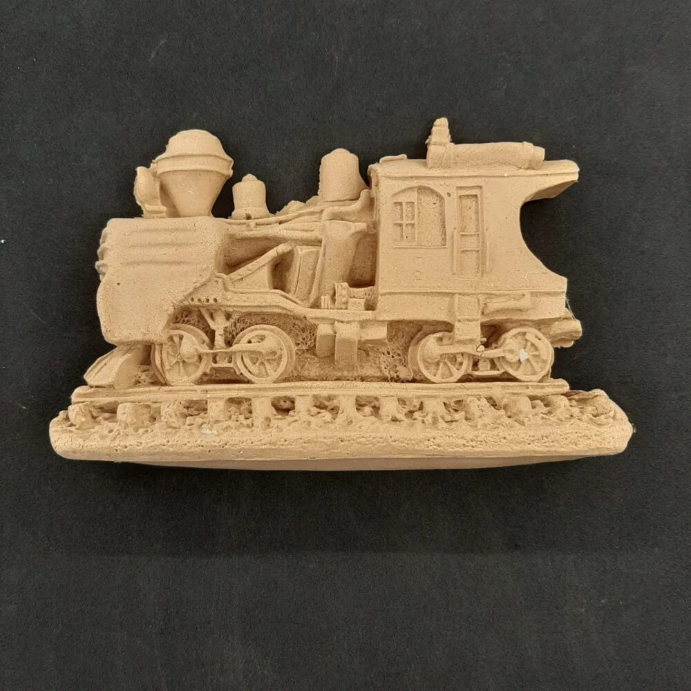 Ξυλόγλυπτο Διακοσμητικό  Τρένο 16εκ.Χ10,3εκ.