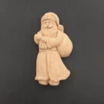 Ξυλόγλυπτο Διακοσμητικό Άϊ Βασίλης 4εκ. Χ7,5εκ.