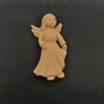 Ξυλόγλυπτο Διακοσμητικό Αγγελάκι 5εκ. Χ7,5εκ.