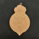 Ξυλόγλυπτο Διακοσμητικό Χριστουγεννιάτικη Μπάλα  8,2εκ. Χ13,2εκ.