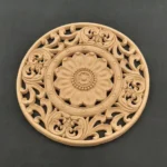 Ξυλόγλυπτο Διακοσμητικό Ροζέτα Διάμετρος 19 εκ.