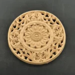 Ξυλόγλυπτο Διακοσμητικό Ροζέτα Διάμετρος 10 εκ.